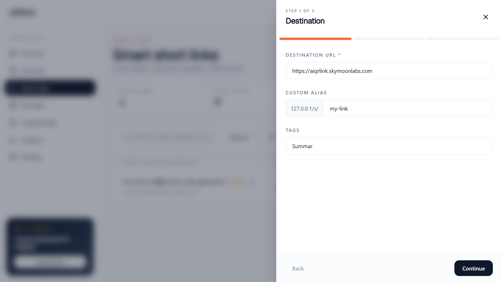 Create Short Link